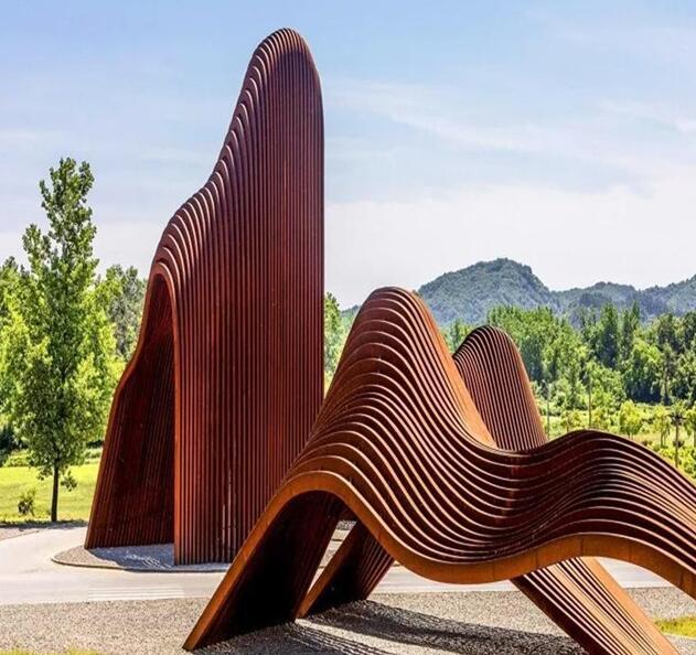 三都镇锈钢板造型